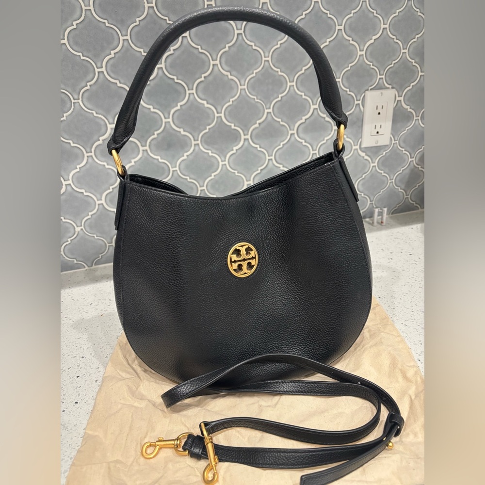 Tory Burch Black Carson hobo purse, NWOT